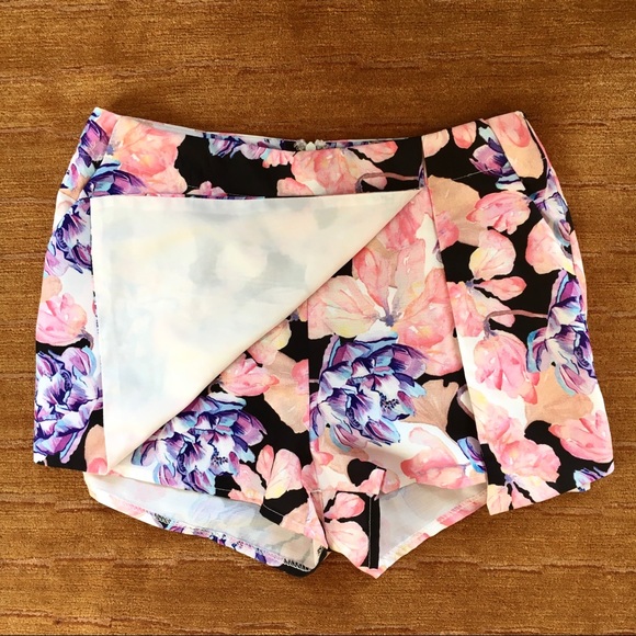 Neon flower skort - Picture 3 of 4